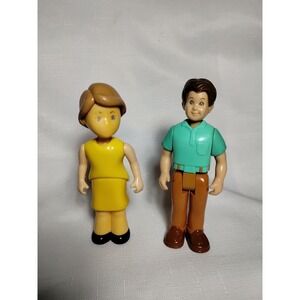 Vintage Little Tikes Doll House Dad & Mom Figures (Man & Woman) Vintage Dolls
